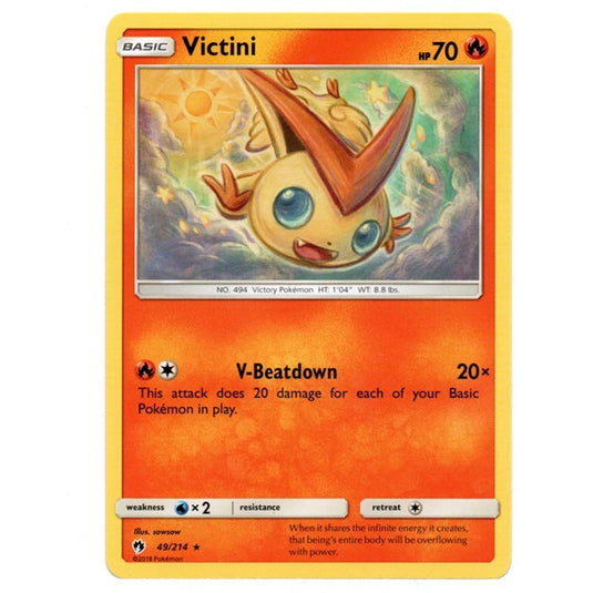 Pokemon - Sun & Moon - Lost Thunder - Victini - 49/214