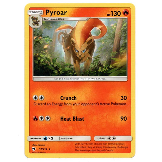 Pokemon - Sun & Moon - Lost Thunder - Pyroar - 51/214