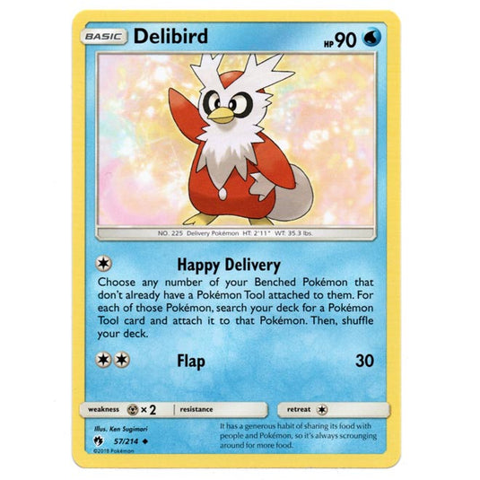 Pokemon - Sun & Moon - Lost Thunder - Delibird - 57/214