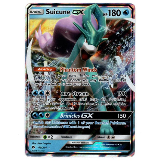 Pokemon - Sun & Moon - Lost Thunder - Suicune-GX - 60/214