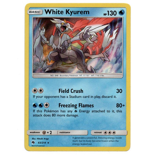 Pokemon - Sun & Moon - Lost Thunder - White Kyurem - 63/214