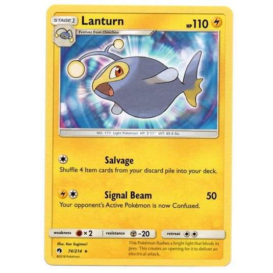 Pokemon - Sun & Moon - Lost Thunder - Lanturn - 74/214