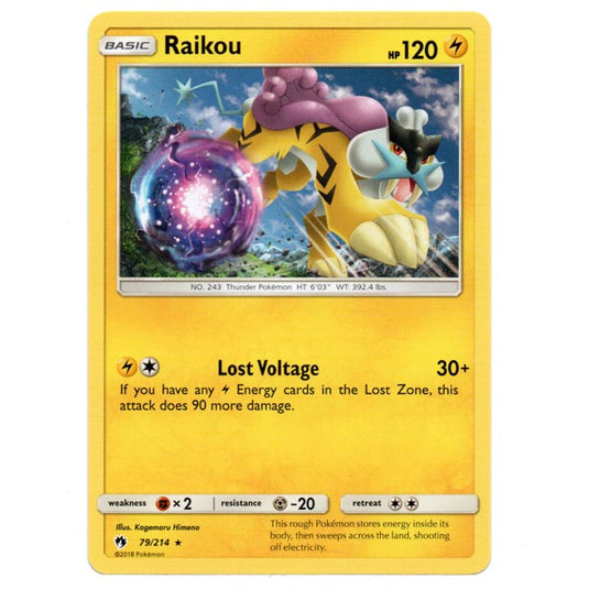 Pokemon - Sun & Moon - Lost Thunder - Raikou - 79/214