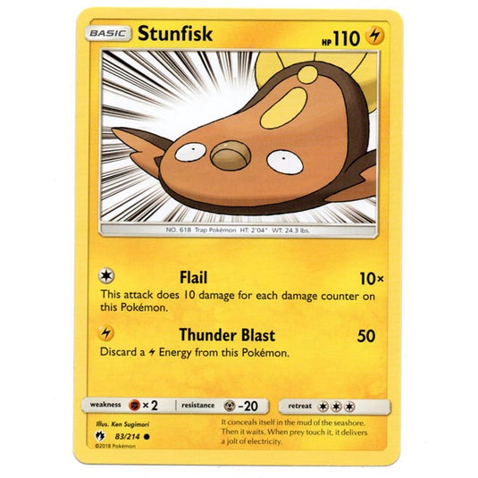 Pokemon - Sun & Moon - Lost Thunder - Stunfisk - 83/214