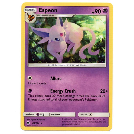 Pokemon - Sun & Moon - Lost Thunder - Espeon - 89/214