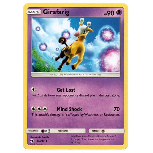 Pokemon - Sun & Moon - Lost Thunder - Girafarig - 94/214