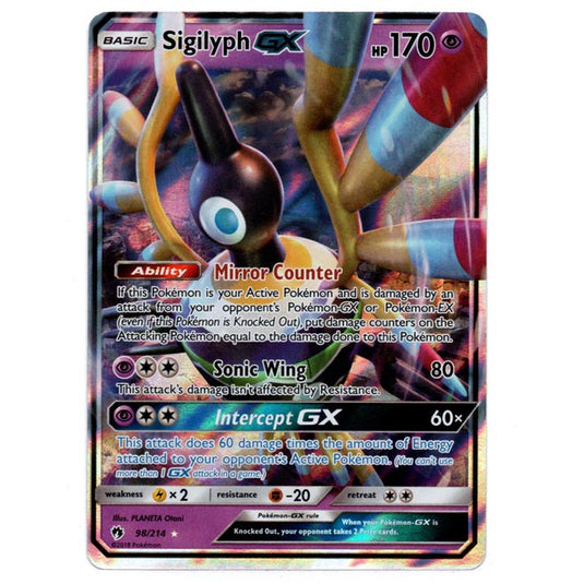 Pokemon - Sun & Moon - Lost Thunder - Sigilyph-GX - 98/214