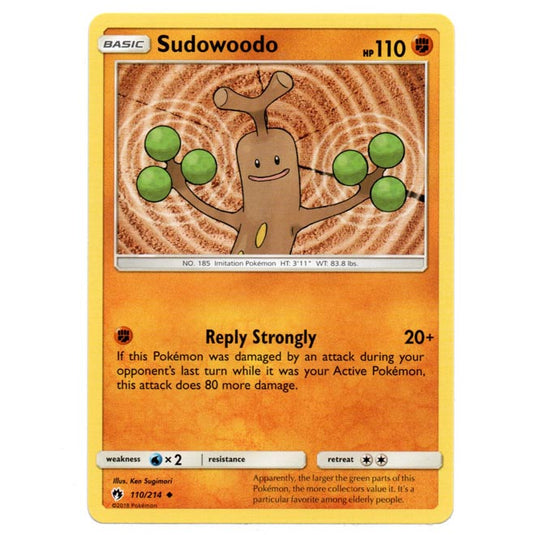 Pokemon - Sun & Moon - Lost Thunder - Sudowoodo - 110/214