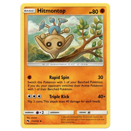 Pokemon - Sun & Moon - Lost Thunder - Hitmontop - 113/214