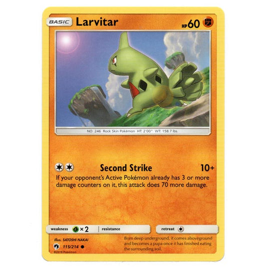 Pokemon - Sun & Moon - Lost Thunder - Larvitar - 115/214