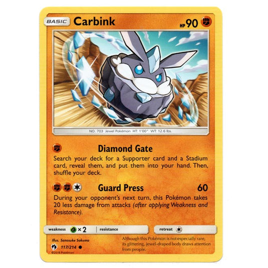 Pokemon - Sun & Moon - Lost Thunder - Carbink - 117/214