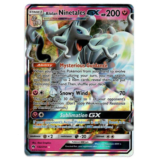 Pokemon - Sun & Moon - Lost Thunder - Alolan Ninetales-GX - 132/214