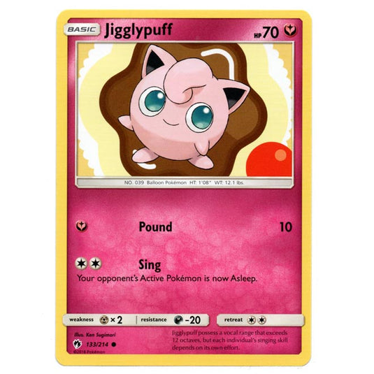 Pokemon - Sun & Moon - Lost Thunder - Jigglypuff - 133/214