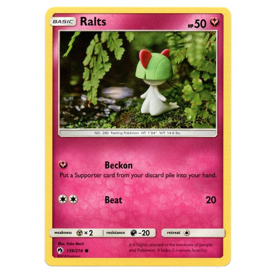 Pokemon - Sun & Moon - Lost Thunder - Ralts - 139/214