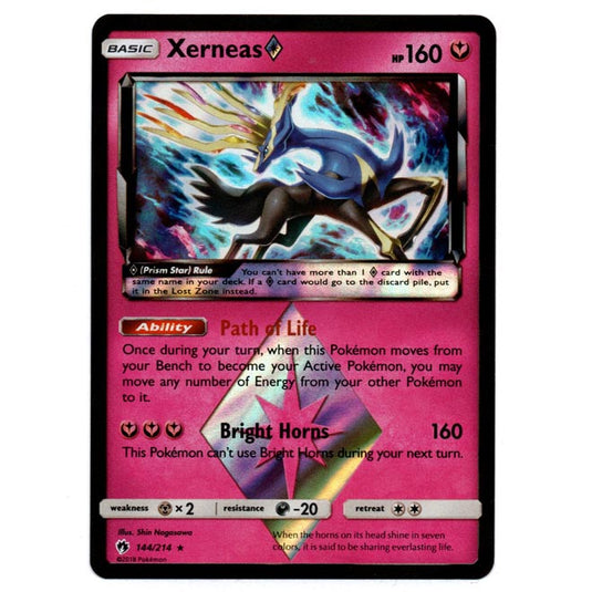 Pokemon - Sun & Moon - Lost Thunder - Xerneas (Prism Star)