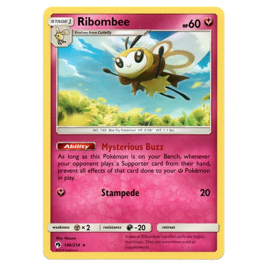 Pokemon - Sun & Moon - Lost Thunder - Ribombee - 146/214