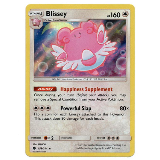 Pokemon - Sun & Moon - Lost Thunder - Blissey - 153/214