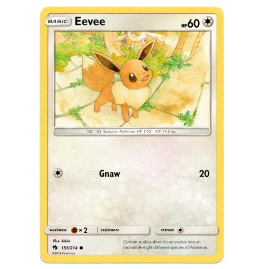 Pokemon - Sun & Moon - Lost Thunder - Eevee - 155/214