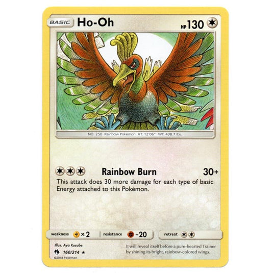 Pokemon - Sun & Moon - Lost Thunder - Ho-Oh - 160/214