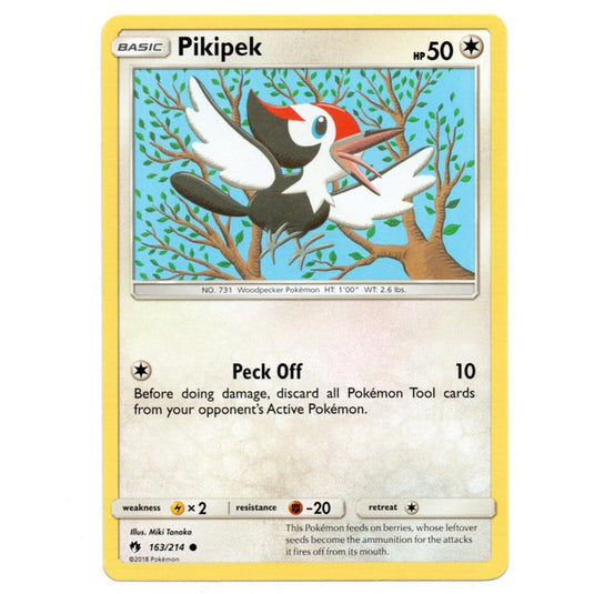 Pokemon - Sun & Moon - Lost Thunder - Pikipek - 163/214