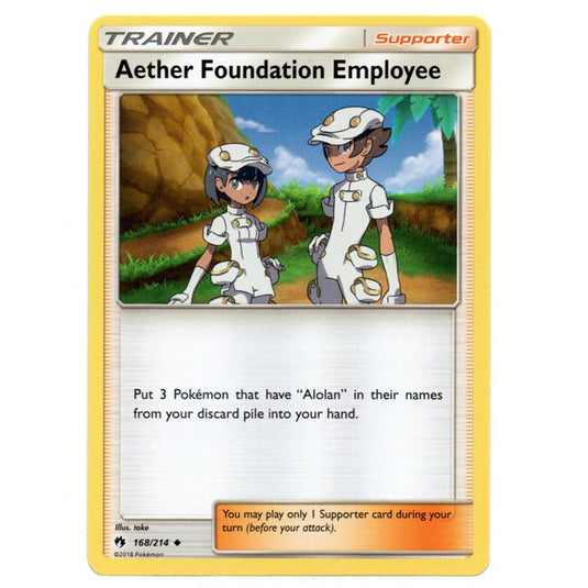 Pokemon - Sun & Moon - Lost Thunder - Aether Foundation Employee - 168/214