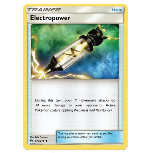 Pokemon - Sun & Moon - Lost Thunder - Electropower - 172/214