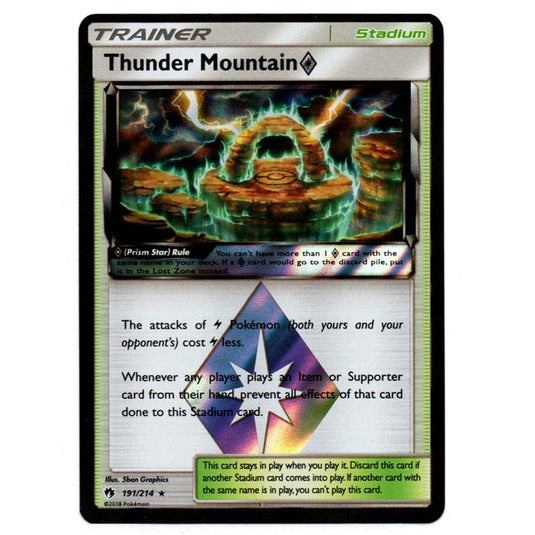 Pokemon - Sun & Moon - Lost Thunder - Thunder Mountain (Prism Star) - 191/214