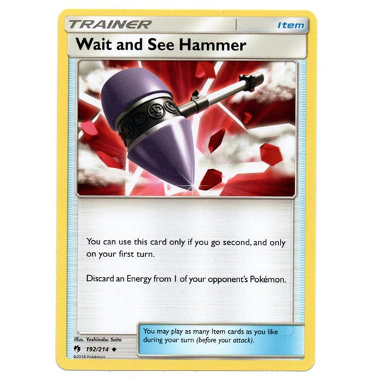 Pokemon - Sun & Moon - Lost Thunder - Wait and See Hammer - 192/214