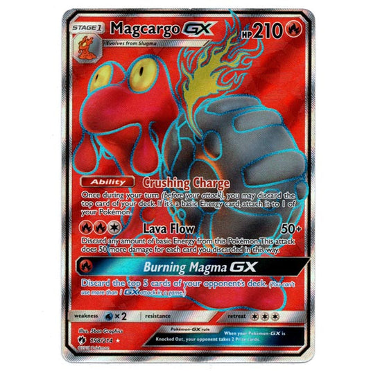 Pokemon - Sun & Moon - Lost Thunder - Magcargo-GX (Full Art) - 198/214