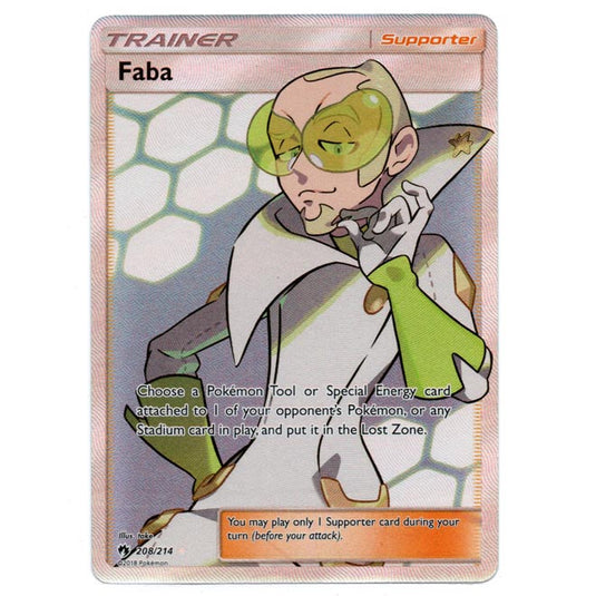 Pokemon - Sun & Moon - Lost Thunder - Faba (Full Art) - 208/214