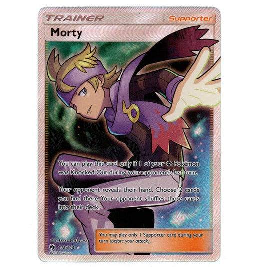 Pokemon - Sun & Moon - Lost Thunder - Morty (Full Art) - 212/214