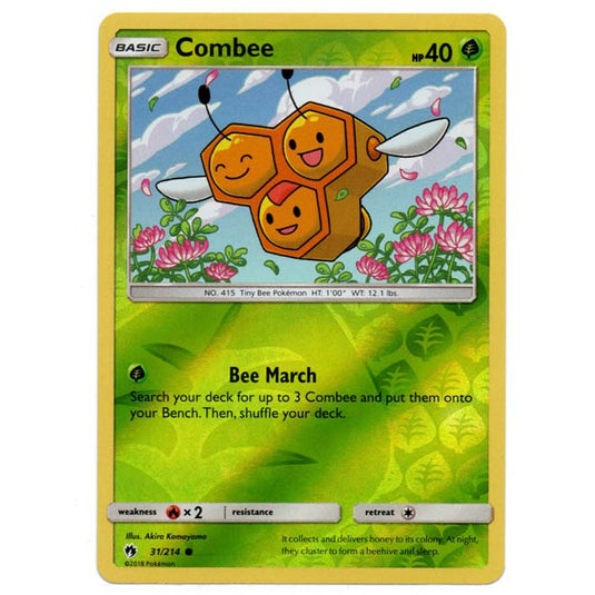 Pokemon - Sun & Moon - Lost Thunder - (Reverse Holo) - Combee - 31/214