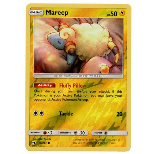 Pokemon - Sun & Moon - Lost Thunder - (Reverse Holo) - Mareep - 75/214