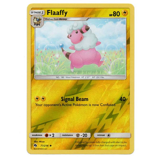 Pokemon - Sun & Moon - Lost Thunder - (Reverse Holo) - Flaaffy - 77/214