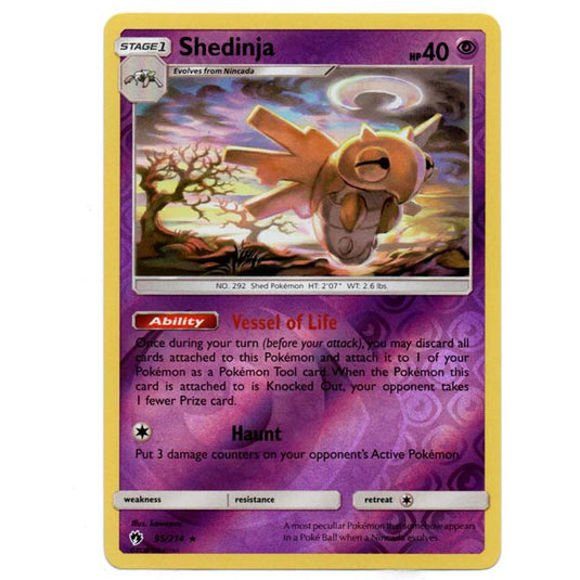 Pokemon - Sun & Moon - Lost Thunder - (Reverse Holo) - Shedinja - 95/2 Pokemon - Sun & Moon - Lost Thunder - (Reverse Holo) - Shedinja - 95/2