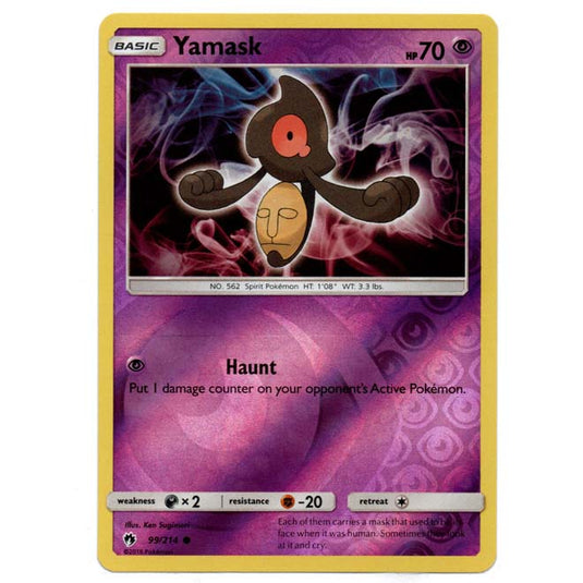 Pokemon - Sun & Moon - Lost Thunder - (Reverse Holo) - Yamask - 99/214