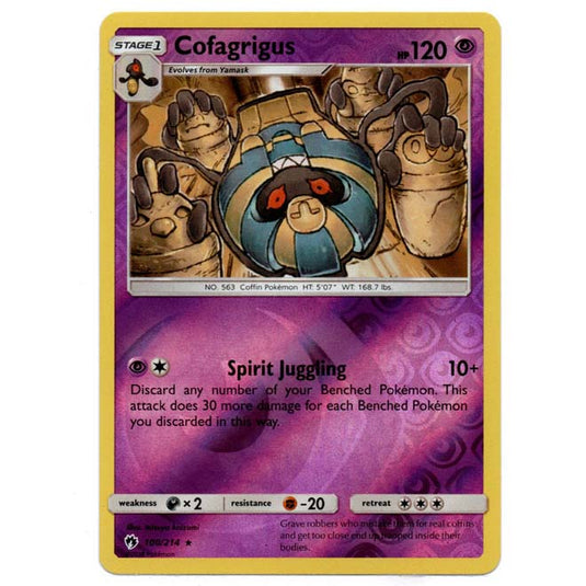 Pokemon - Sun & Moon - Lost Thunder - (Reverse Holo) - Cofagrigus - 100/214