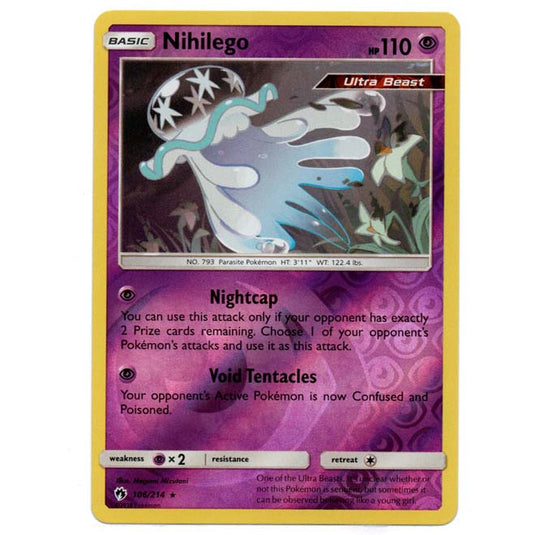 nihilego pokemon card value your opponent takes 2 Prize cards. Nihilego GX 2017 Pokemon Crimson