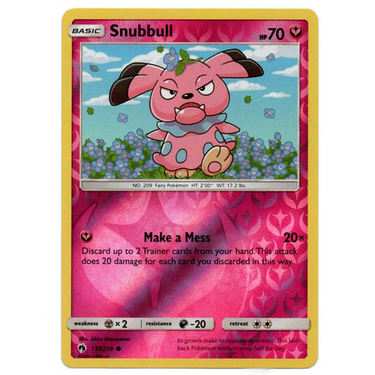 Pokemon - Sun & Moon - Lost Thunder - (Reverse Holo) - Snubbull