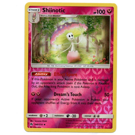 Pokemon - Sun & Moon - Lost Thunder - (Reverse Holo) - Shiinotic - 148/214