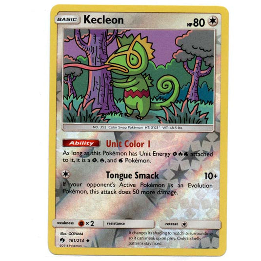 Pokemon - Sun & Moon - Lost Thunder - (Reverse Holo) - Kecleon - 161/214