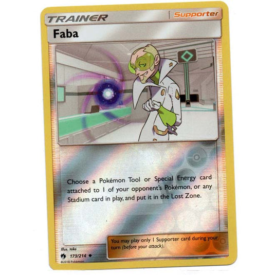 Pokemon - Sun & Moon - Lost Thunder - (Reverse Holo) - Faba - 173/214
