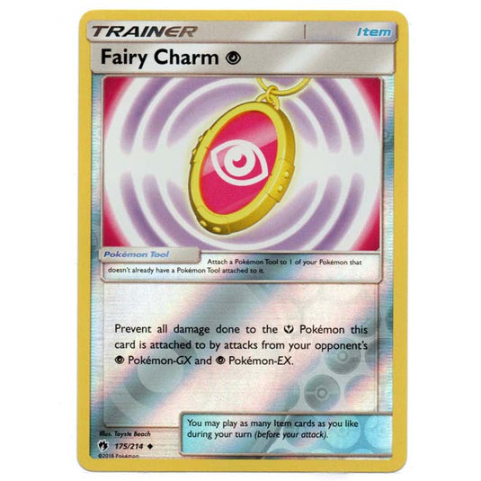 Pokemon - Sun & Moon - Lost Thunder - (Reverse Holo) - Fairy Charm P - 175/214