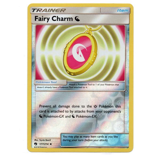 Pokemon - Sun & Moon - Lost Thunder - (Reverse Holo) - Fairy Charm D - 177/214