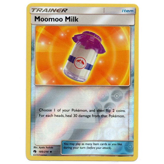 Pokemon - Sun & Moon - Lost Thunder - (Reverse Holo) - Moomoo Milk - 185/214