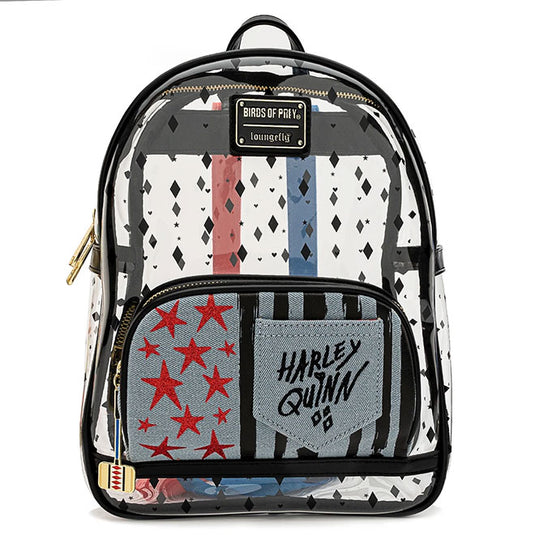 Loungefly - Birds of Prey Harley Clear Mini Backpack