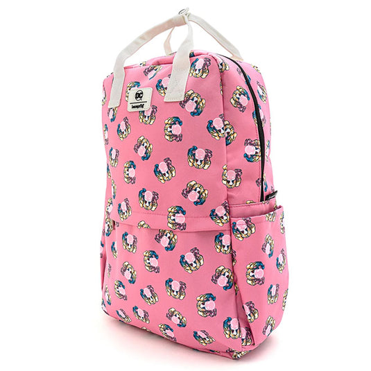 Loungefly - Harley Quinn Bubble Gum AOP Nylon Square Backpack