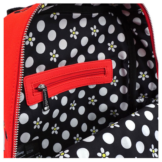 Loungefly - Positively Minnie AOP Canvas Embroidered Backpack