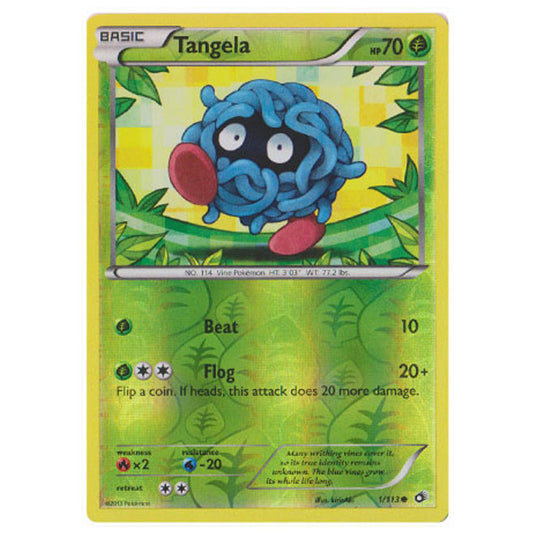 Pokemon - Black & White - Legendary Treasures - (Reverse Holo) Tangela - 1/113