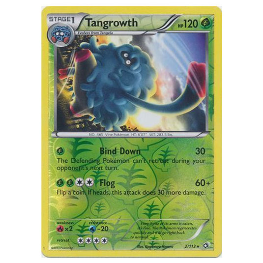 Pokemon - Black & White - Legendary Treasures - (Reverse Holo) Tangrowth - 2/113